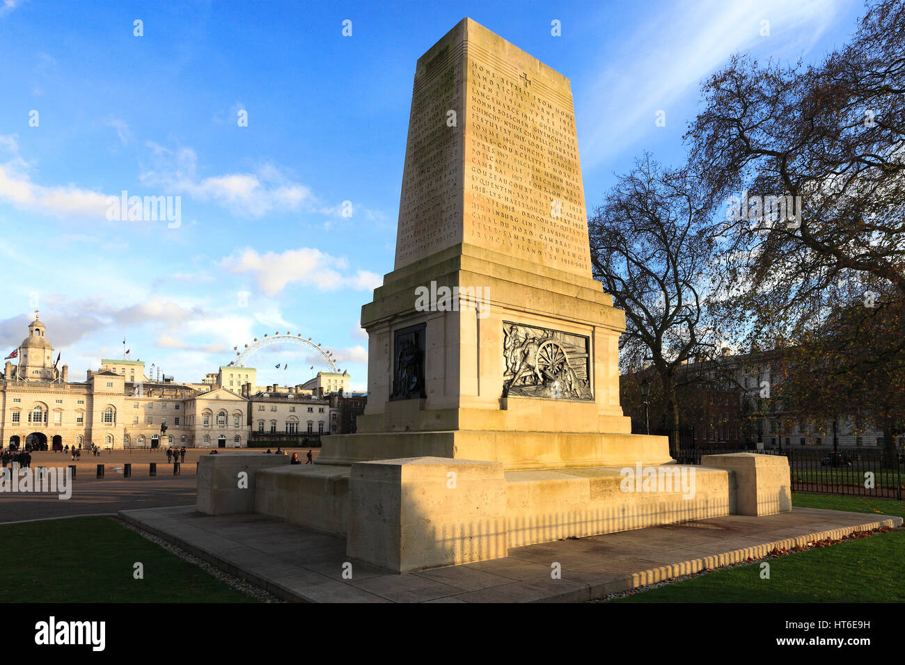 Sommer; Die Wachen Kriegerdenkmal; St James Park; London City; England; UK Stockfoto