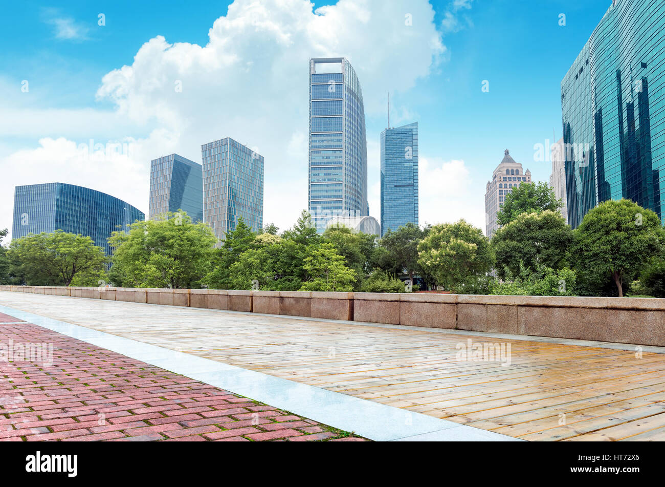 Moderne Gebäude in großen Städten, Shanghai, China. Stockfoto