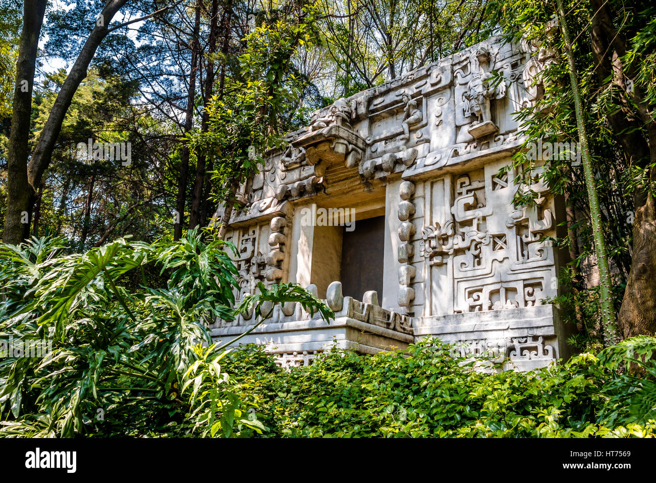 Maya-Tempel im Museum für Anthropologie - Mexiko-Stadt, Mexiko Stockfoto
