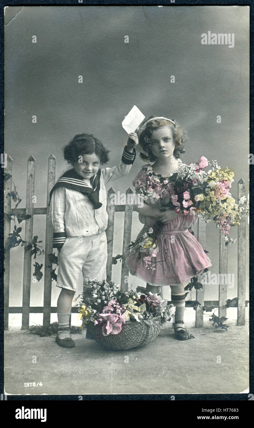 Deutschland um 1910 Eine Postkarte gedruckt in Deutschland, zeigt
