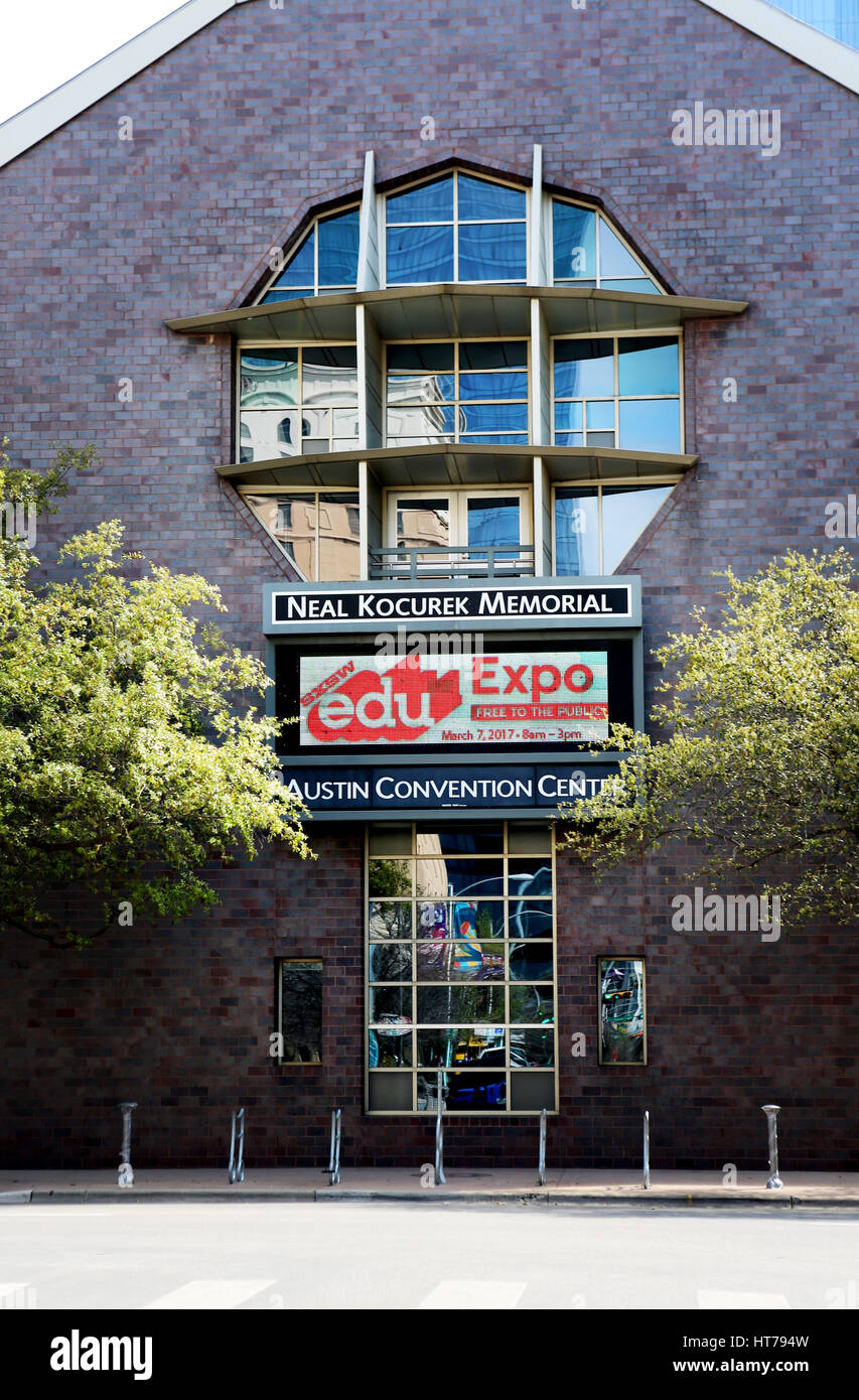 AUSTIN, TEXAS - 8. März 2017: SXSW South by Southwest jährliche Musik-, Film-, und interaktive Konferenz und Festival in Austin / Texas. Austin Convention Stockfoto