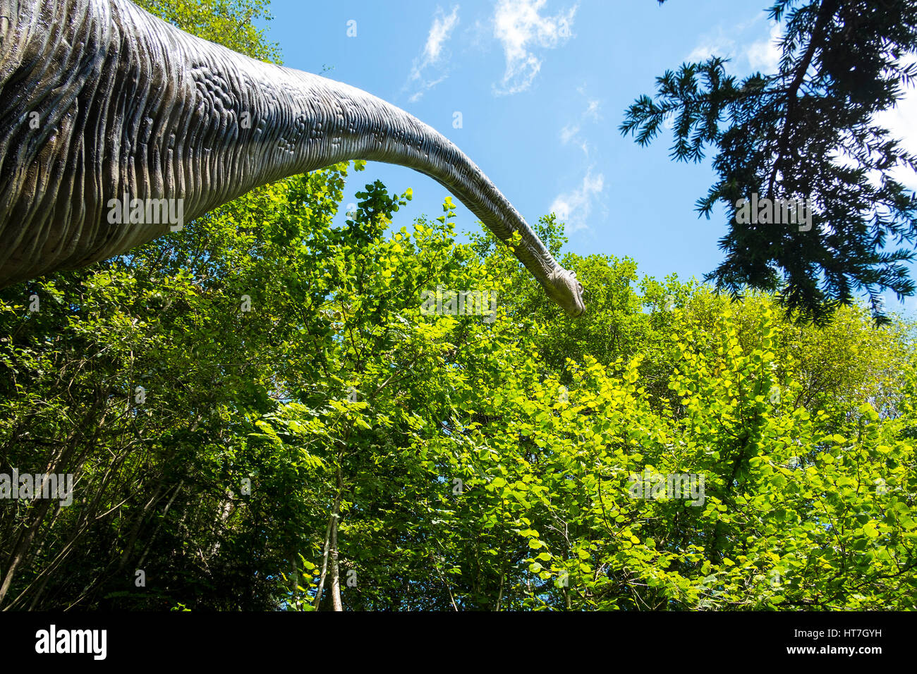 Dinosaurier bei Dan yr Ogof Nummer 3624 Stockfoto