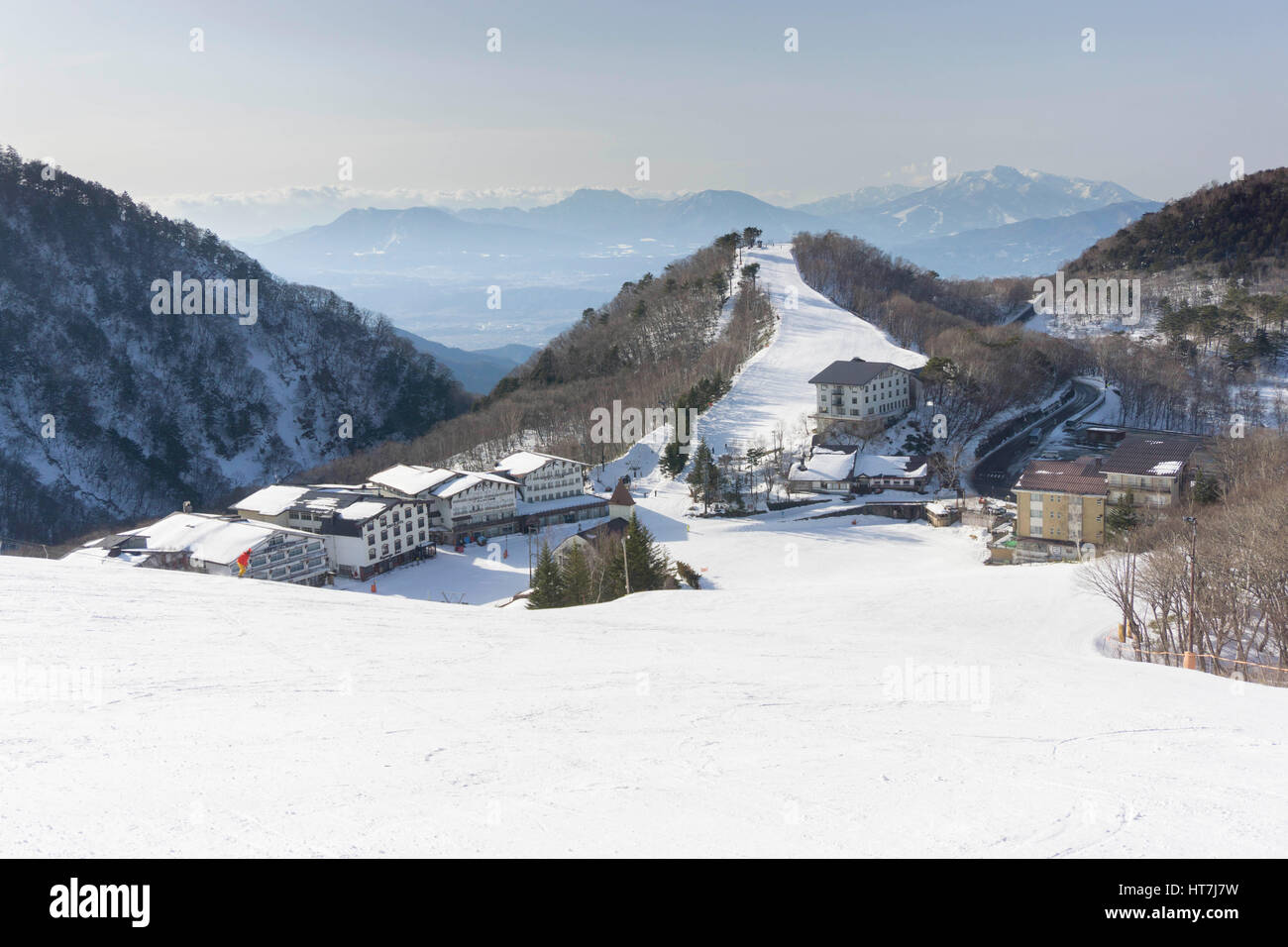 Skigebiet In Nagano, Japan Stockfoto