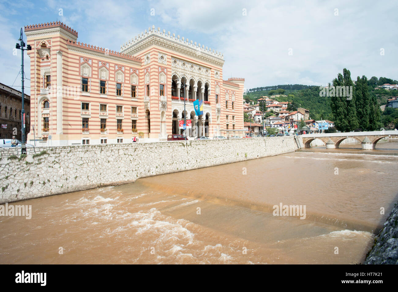 Der historische Ort des Vijecnica In Bosnien und Herzegowina Stockfoto