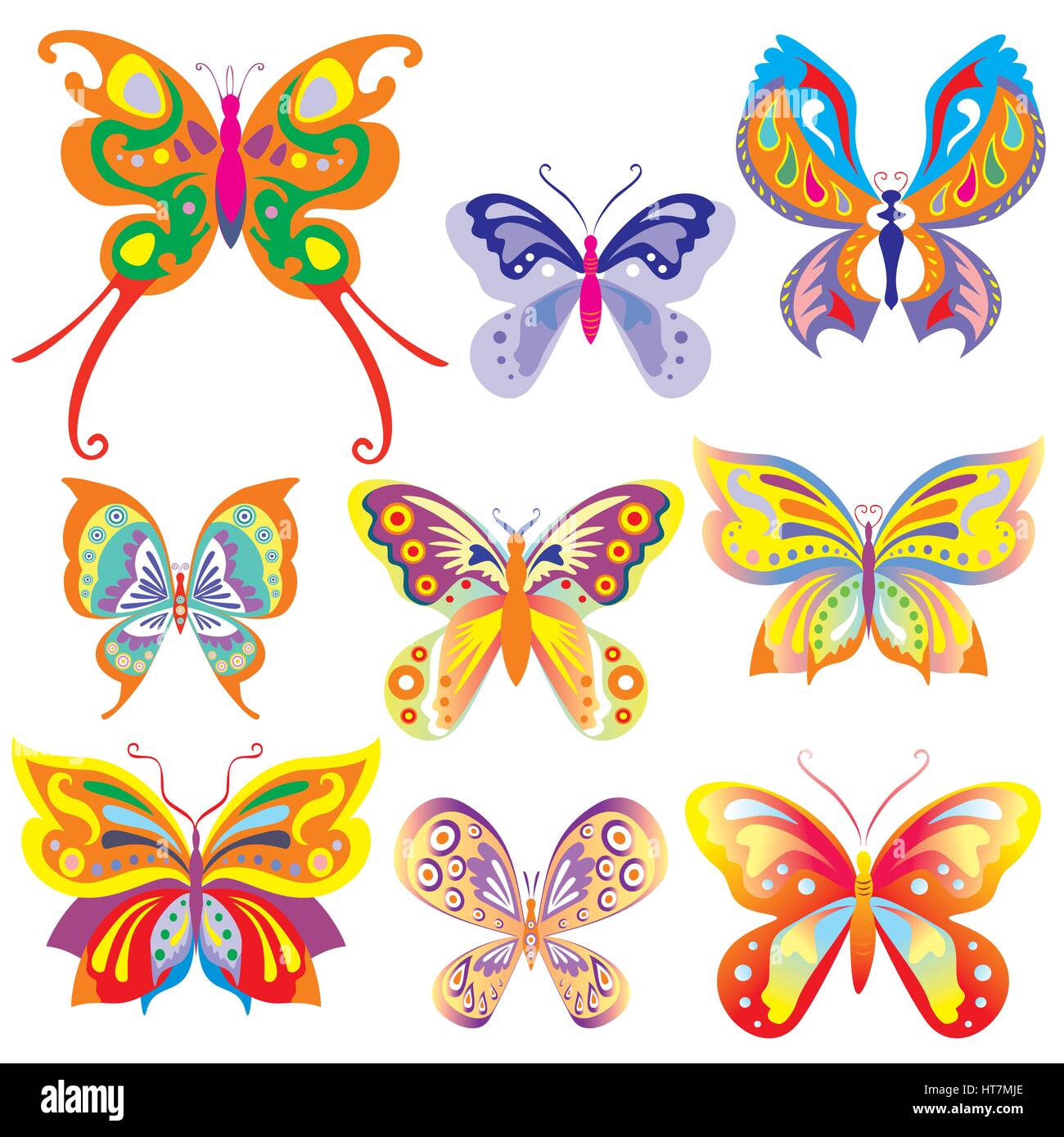 Schmetterling-Vektor-Design-Illustration Stock Vektor