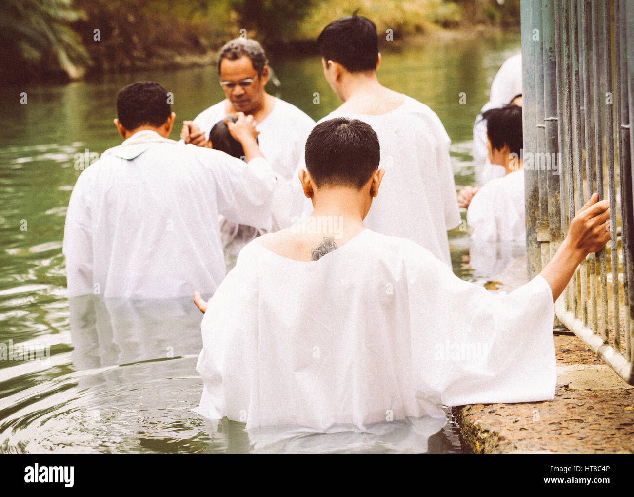 Yardenit Taufstelle, in der Nähe von Bet Yerah, Israel, Stockfoto