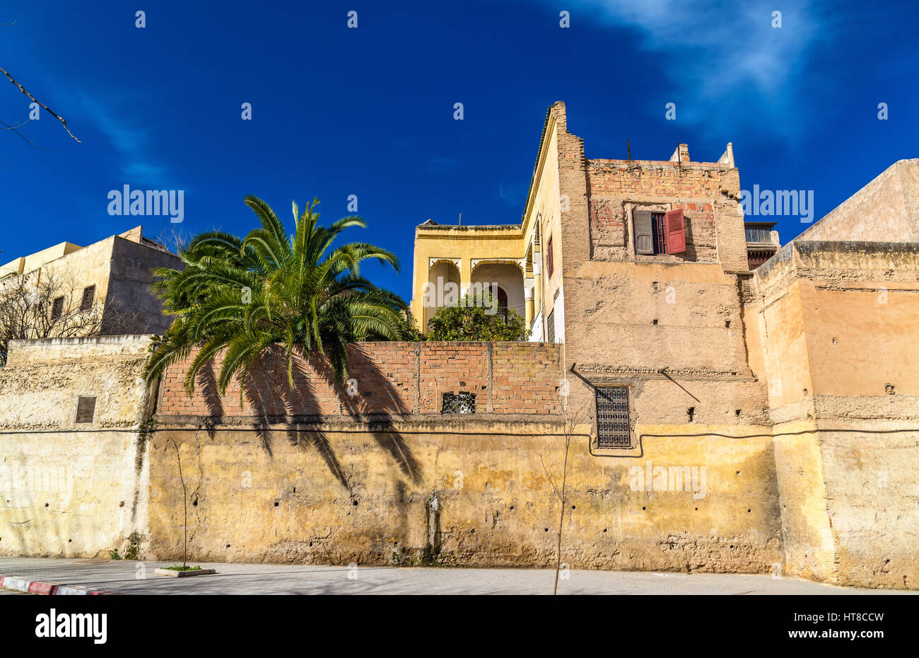 Gebäude in der Medina von Fes, Marokko Stockfoto