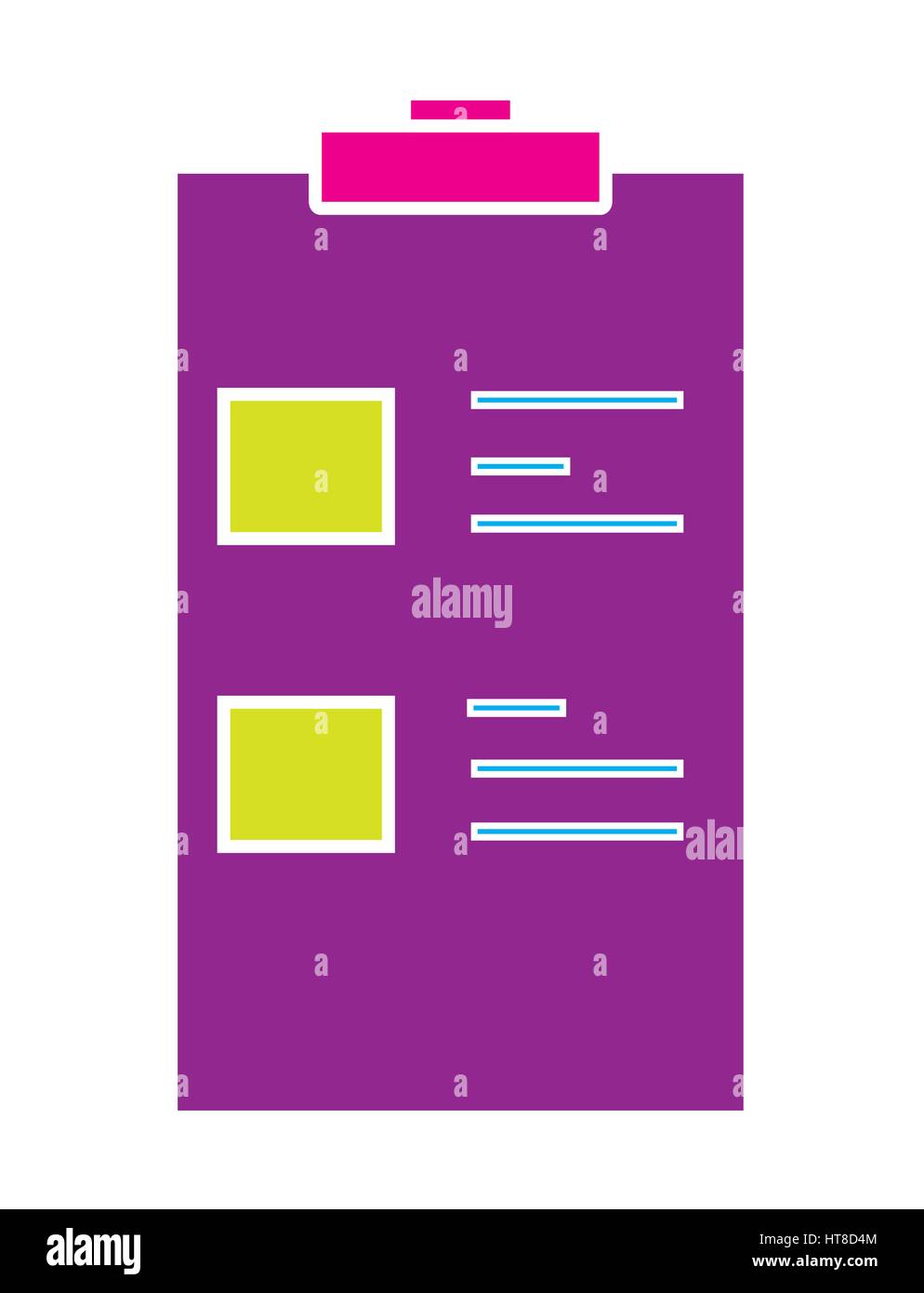 Bunte medizinische Diagrammsymbol vector isolierten weißen Hintergrund. Medizinische Symbole. Stock Vektor
