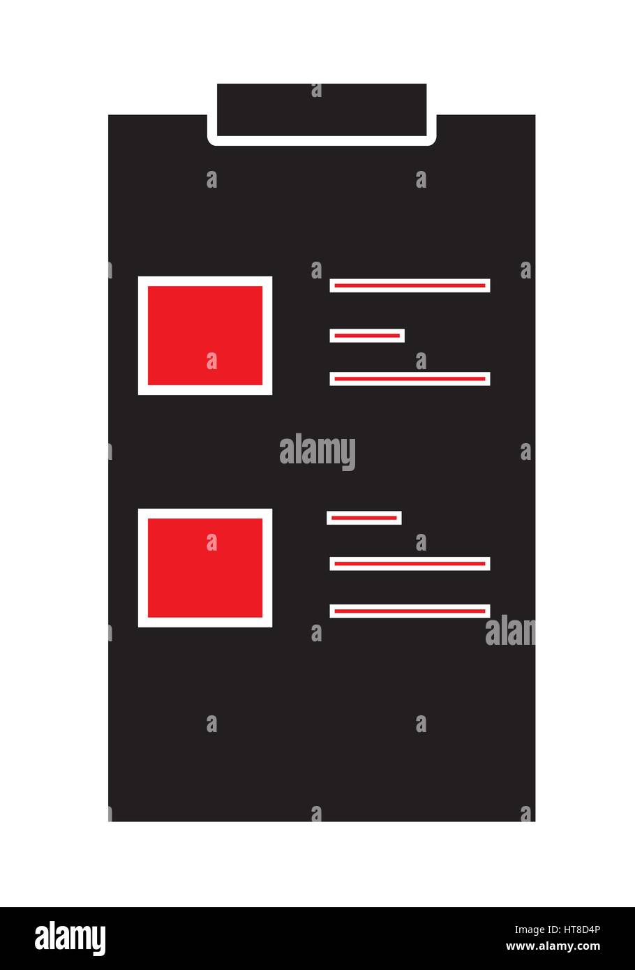 Medizinische Diagrammsymbol vector isolierten weißen Hintergrund. Medizinische Symbole. Stock Vektor