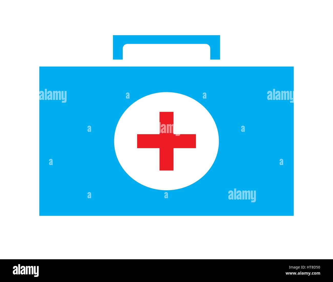 Bunte erste-Hilfe-Kit-Symbol Vektor isolierten weißen Hintergrund. Medizinische Symbole. Stock Vektor