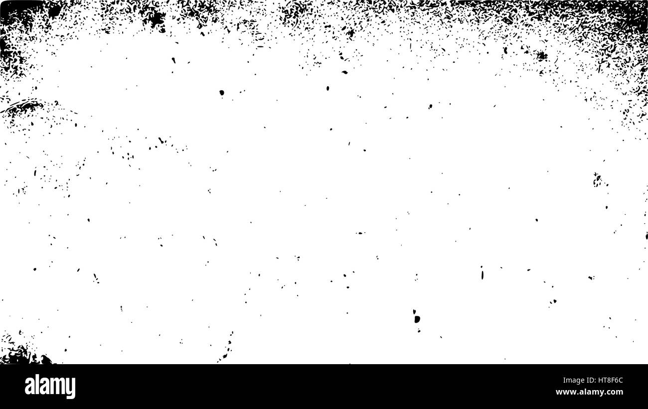 Grunge überlagern Alter Papierstruktur. Vektor-Illustration von schwarzen und weißen abstrakte alte schmutzige körnig Hintergrund mit Staub und Lärm für Ihr design Stock Vektor