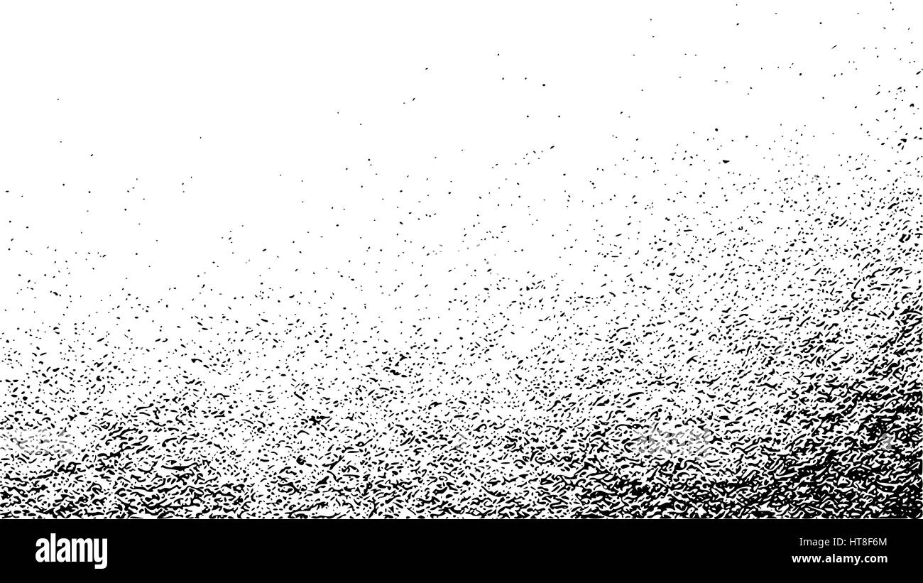 Grunge-Overlay Aquarellpapier Textur. Vektor-Illustration von schwarzen und weißen abstrakte alte schmutzige körnig Hintergrund mit Staub und Lärm Stock Vektor