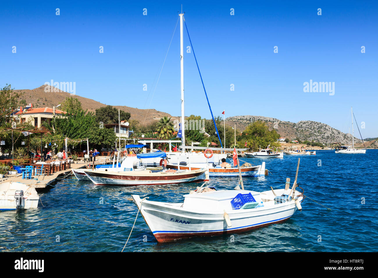 Selimiye Waterfront, Bozburun Halbinsel, Türkei Stockfoto