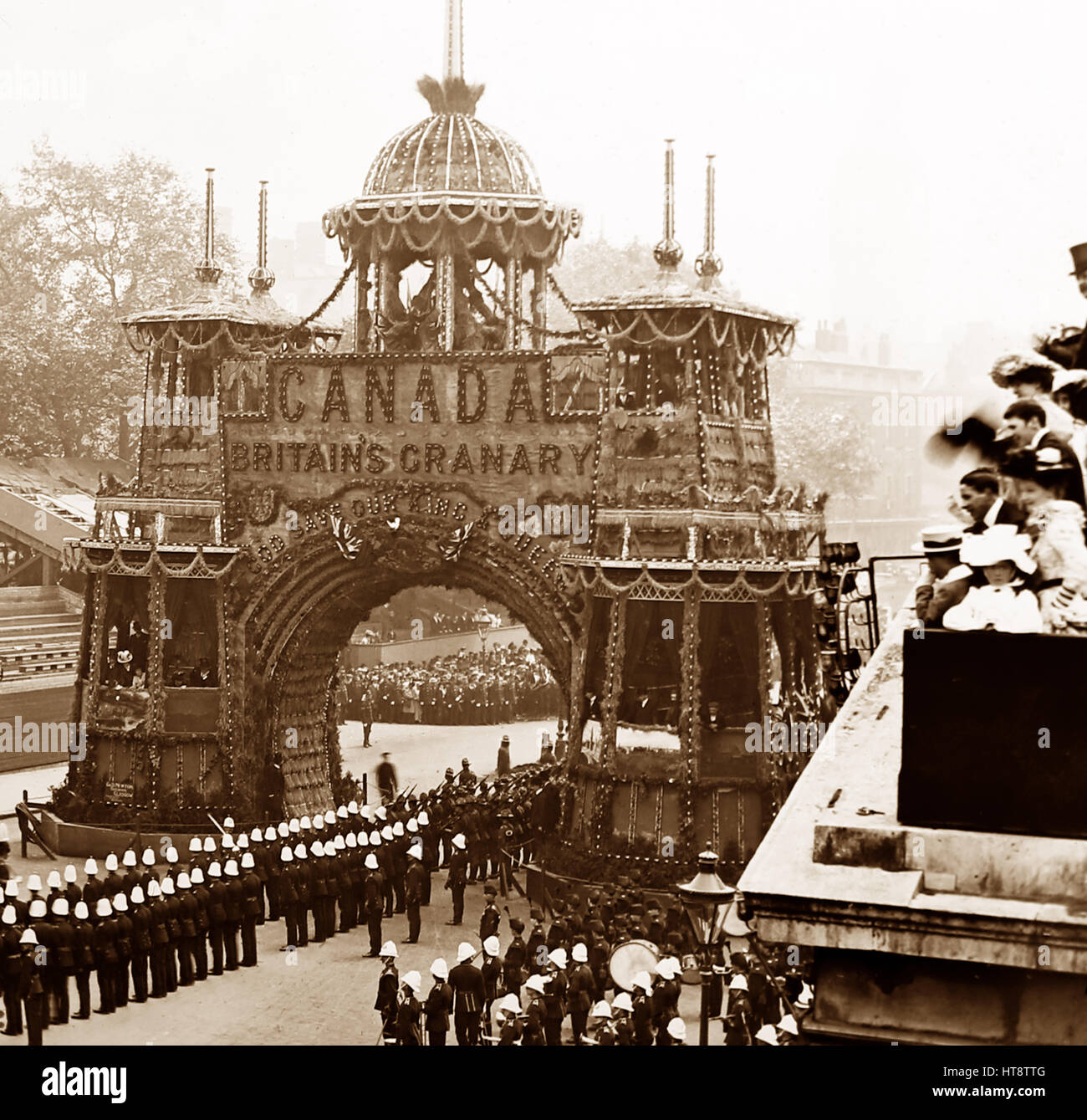 Kanadische Arch, Whitehall, London - 1902 Stockfoto