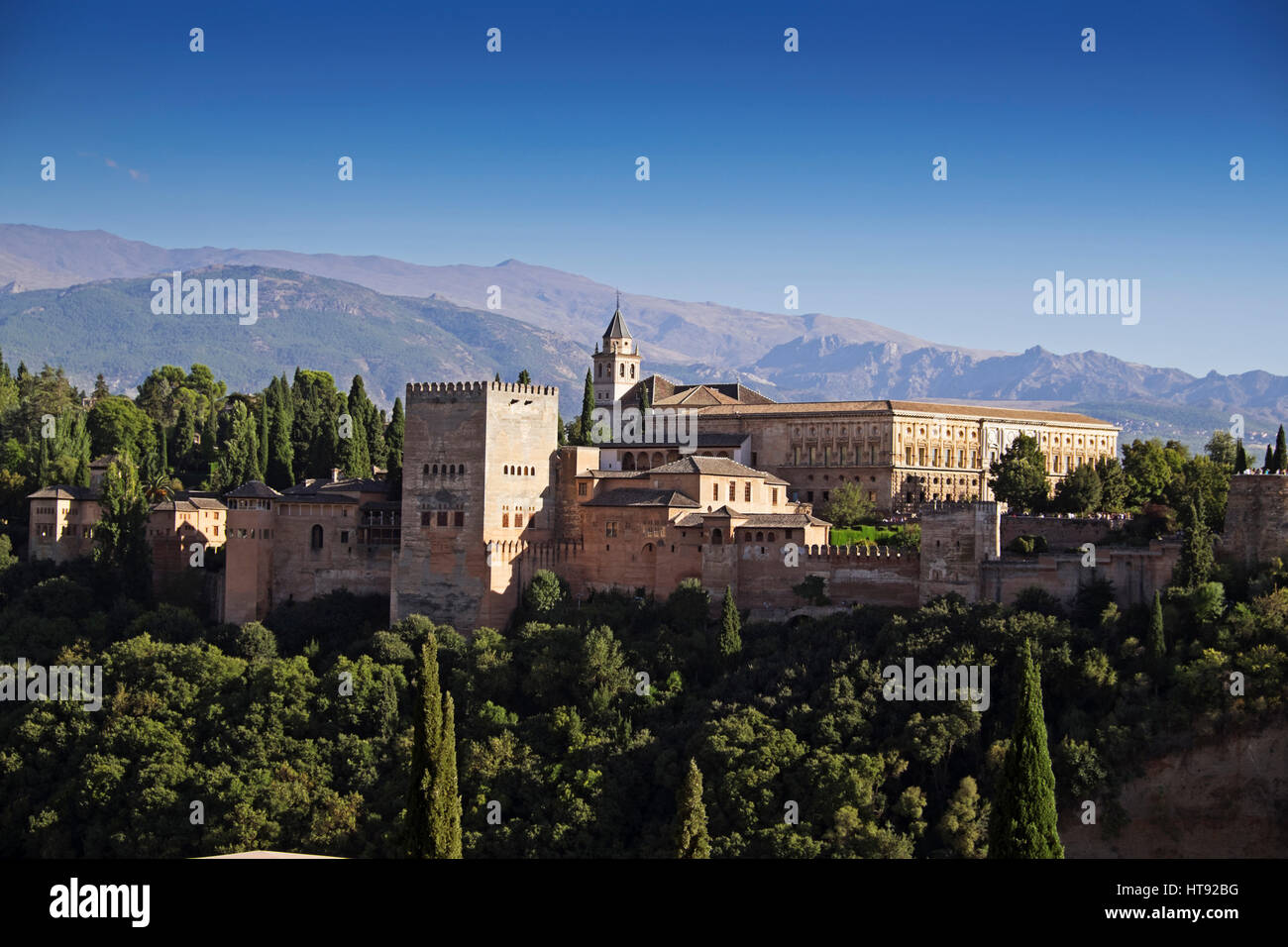 Alhambra in Granada, Andalusien, Spanien Stockfoto