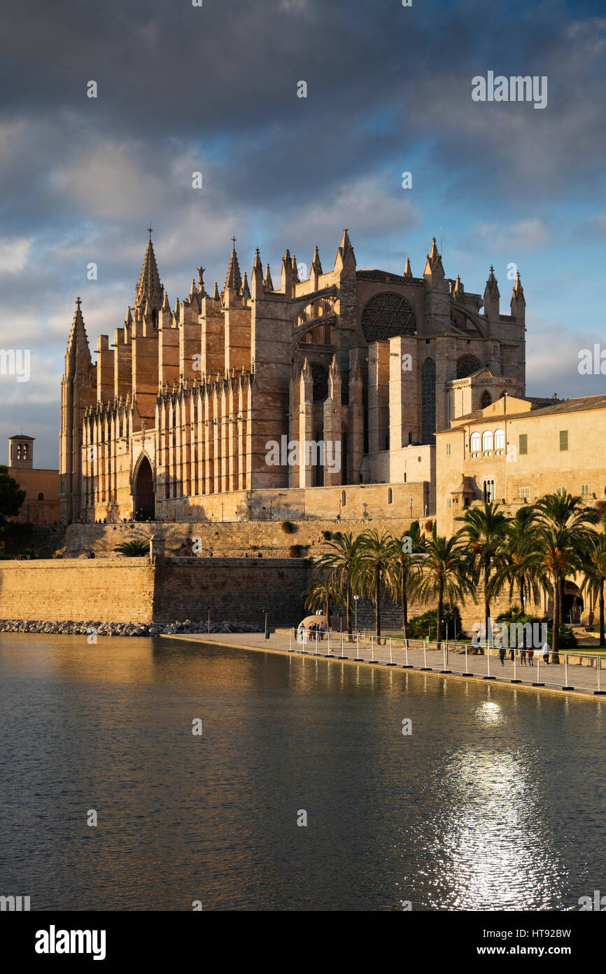 Catedral de Santa María de Palma de Mallorca, Palma, Mallorca, Spanien Stockfoto