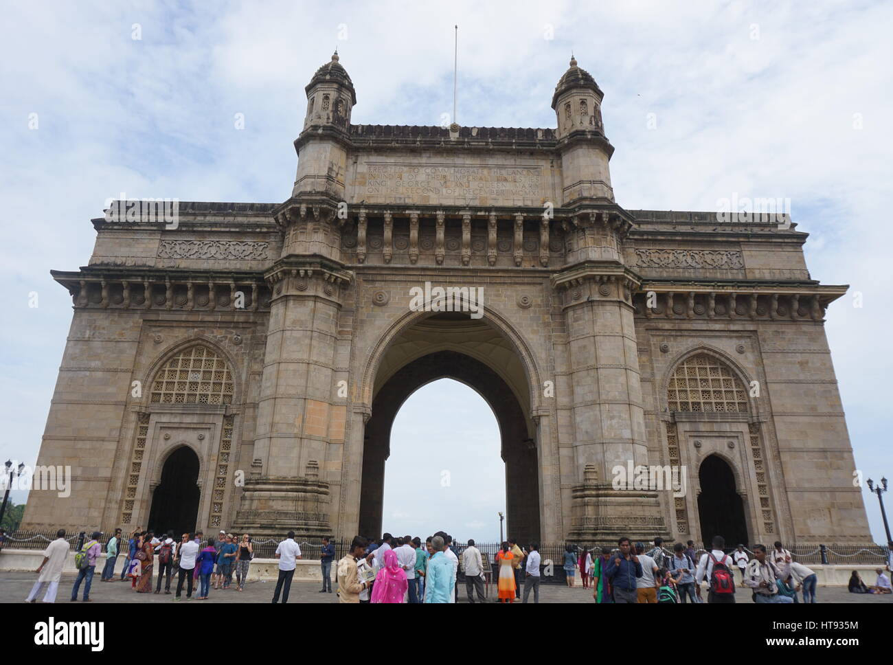 Dieser historische Ort ist magnetisch, attraktive und atemberaubende Ort in Mumbai und es heißt Gateway of India. Stockfoto