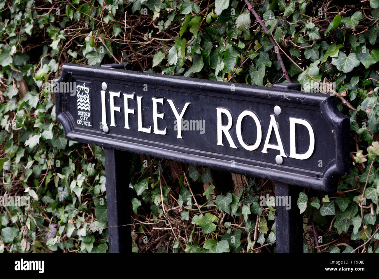 Iffley Road Sign, Oxford, UK Stockfoto