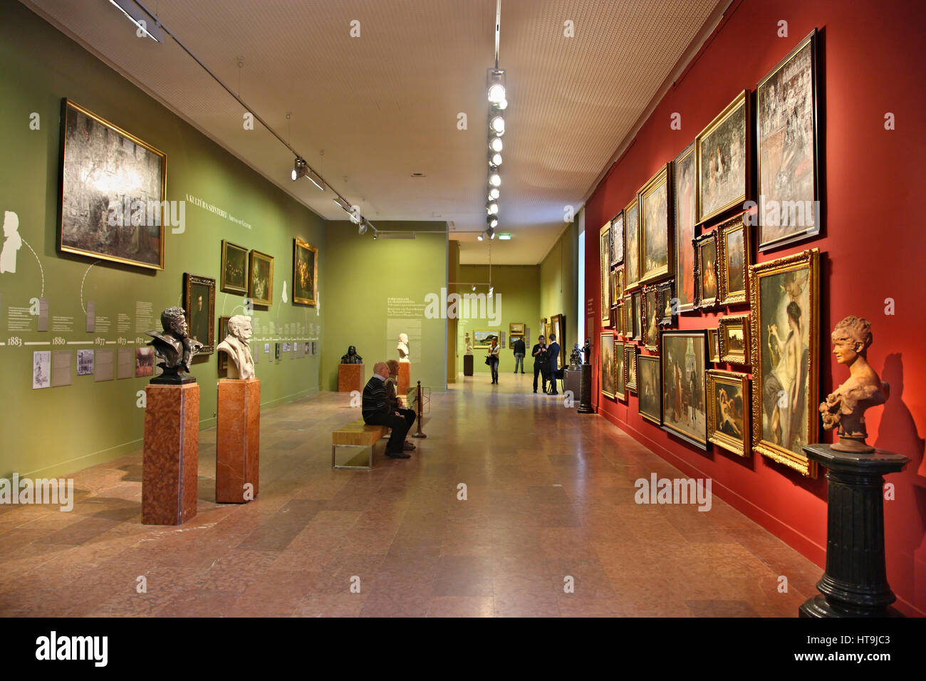 In der Ungarischen Nationalgalerie befindet sich in den königlichen Palast, Budaer Burg in Budapest, Ungarn Stockfoto