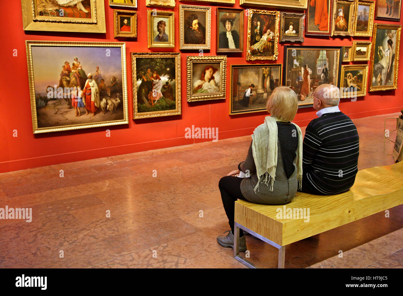 In der Ungarischen Nationalgalerie befindet sich in den königlichen Palast, Budaer Burg in Budapest, Ungarn Stockfoto
