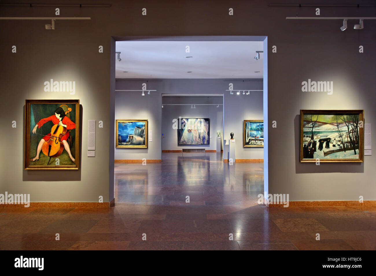 In der Ungarischen Nationalgalerie befindet sich in den königlichen Palast, Budaer Burg in Budapest, Ungarn Stockfoto