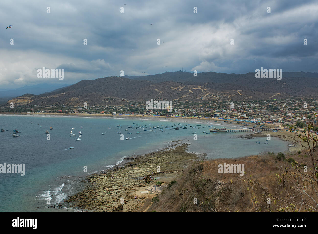 Hallo Puerto Lopez Stockfoto