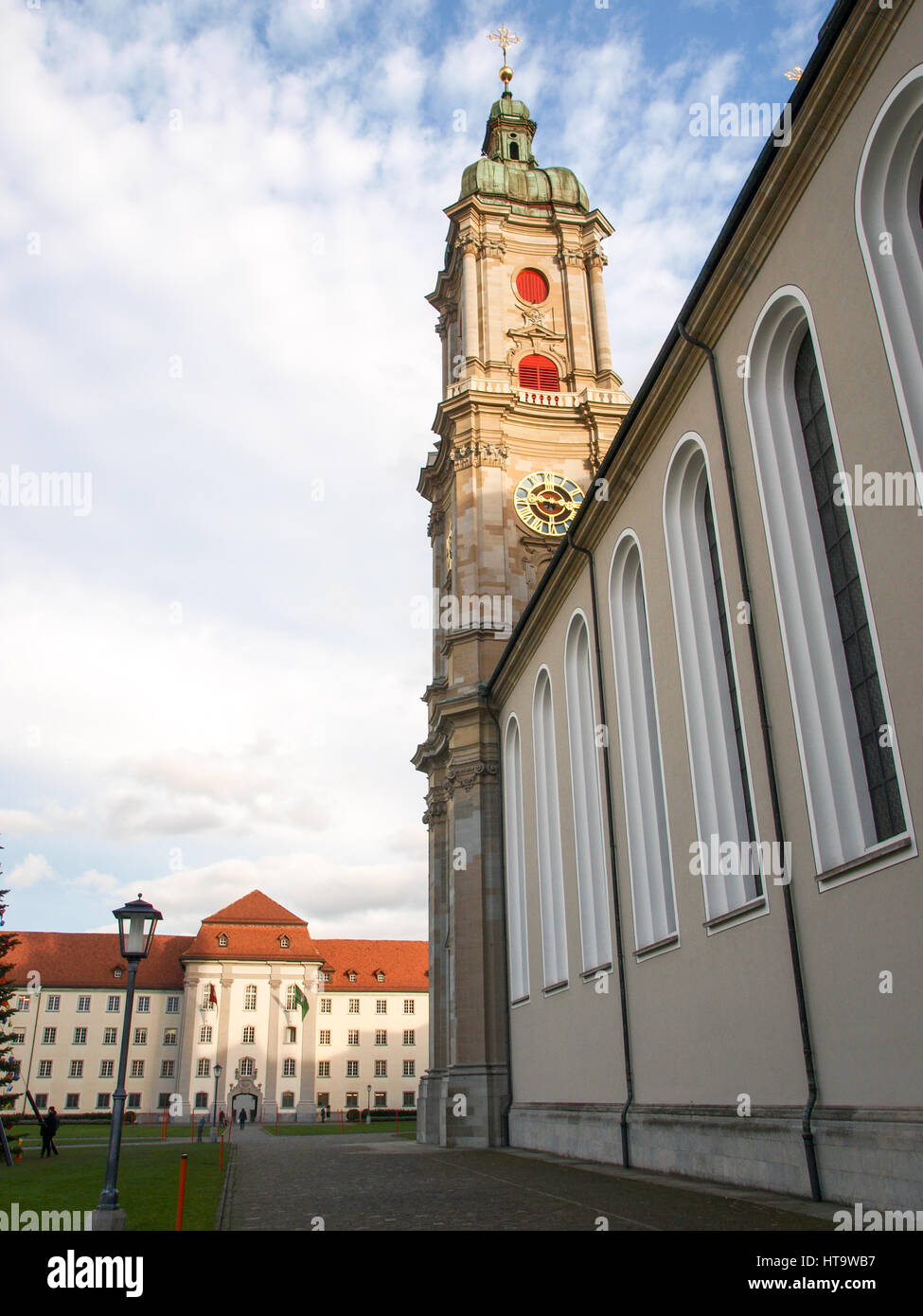 St. Gallen, Schweiz - 30. November 2016: Altstadt die mittelalterliche Stadt und die St.Gallo Kathedrale, Unesco. Die Stadt ist berühmt für seine Gericht Stockfoto