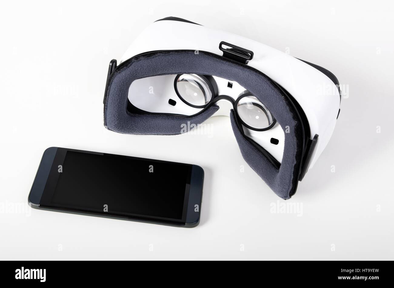 Moderne virtual-Reality-Brille. Einfache Möglichkeit, Filme in 3D zu sehen Stockfoto