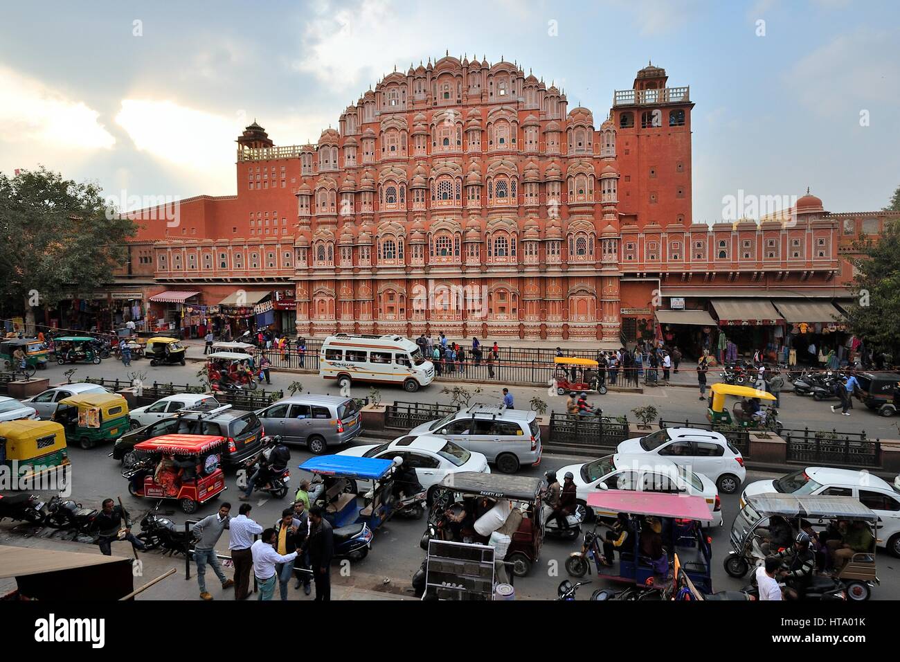Jaipur, Hawa Mahal Indien Rajasthan Stockfoto