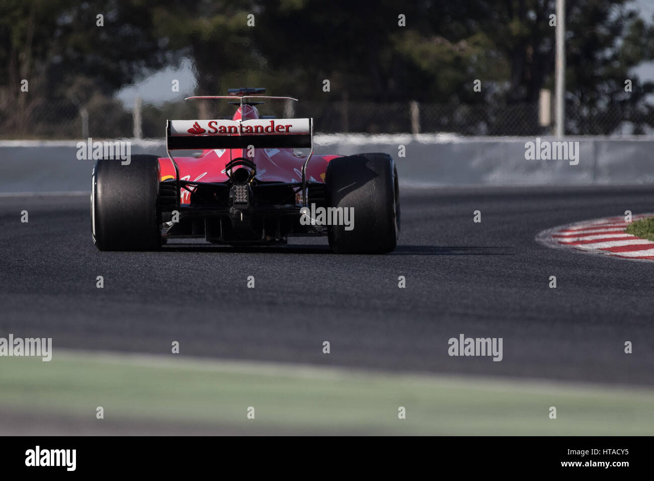 Barcelona, Spanien. 9. März 2017. Formel 1 Probefahrten 2017 in Barcelona Sebastian Vettel (GER #5), Scuderia Ferrari Foto: Cronos/Hasan Bratic Credit: Cronos Foto/Alamy Live News Stockfoto