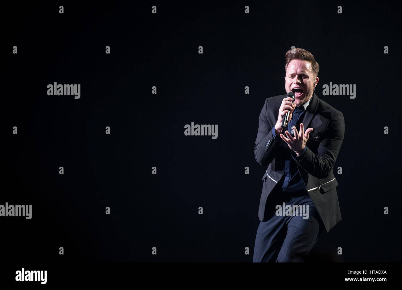 Leeds UK. 9. März 2017. Olly Murs führt in der Leeds erste direkte Arena, Leeds UK auf seine Überschrift UK-Tour 2017, Leeds 03.09.2017 © Gary Mather/Alamy Live News Stockfoto