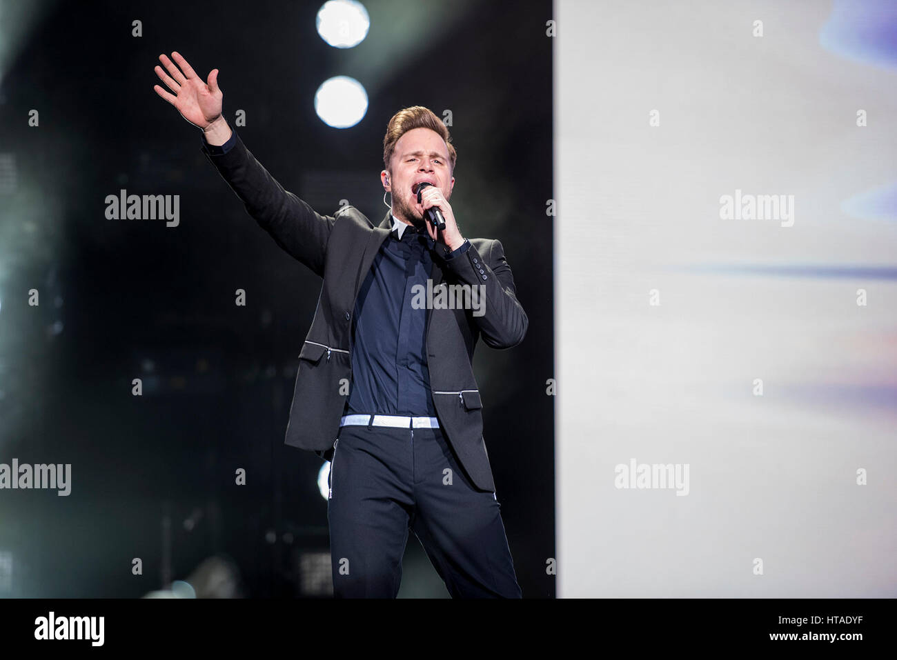 Leeds UK. 9. März 2017. Olly Murs führt in der Leeds erste direkte Arena, Leeds UK auf seine Überschrift UK-Tour 2017, Leeds 03.09.2017 © Gary Mather/Alamy Live News Stockfoto