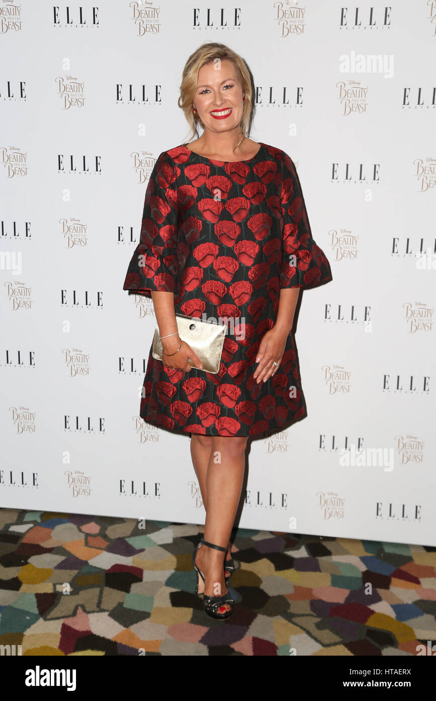 Sydney, Australien. 9. März 2017. ELLE Australien statt ein exklusives cocktail Event veranstaltet von Chefredakteur, Justine Cullen, der Premiere Screening von Beauty and The Beast im QT Sydney, 49 Market Street zu starten. Im Bild: Kylie Watson Wheeler, Senior Vice President & Geschäftsführer, der Walt Disney Company Australia. Bildnachweis: © Richard Milnes/Alamy Live-Nachrichten Stockfoto