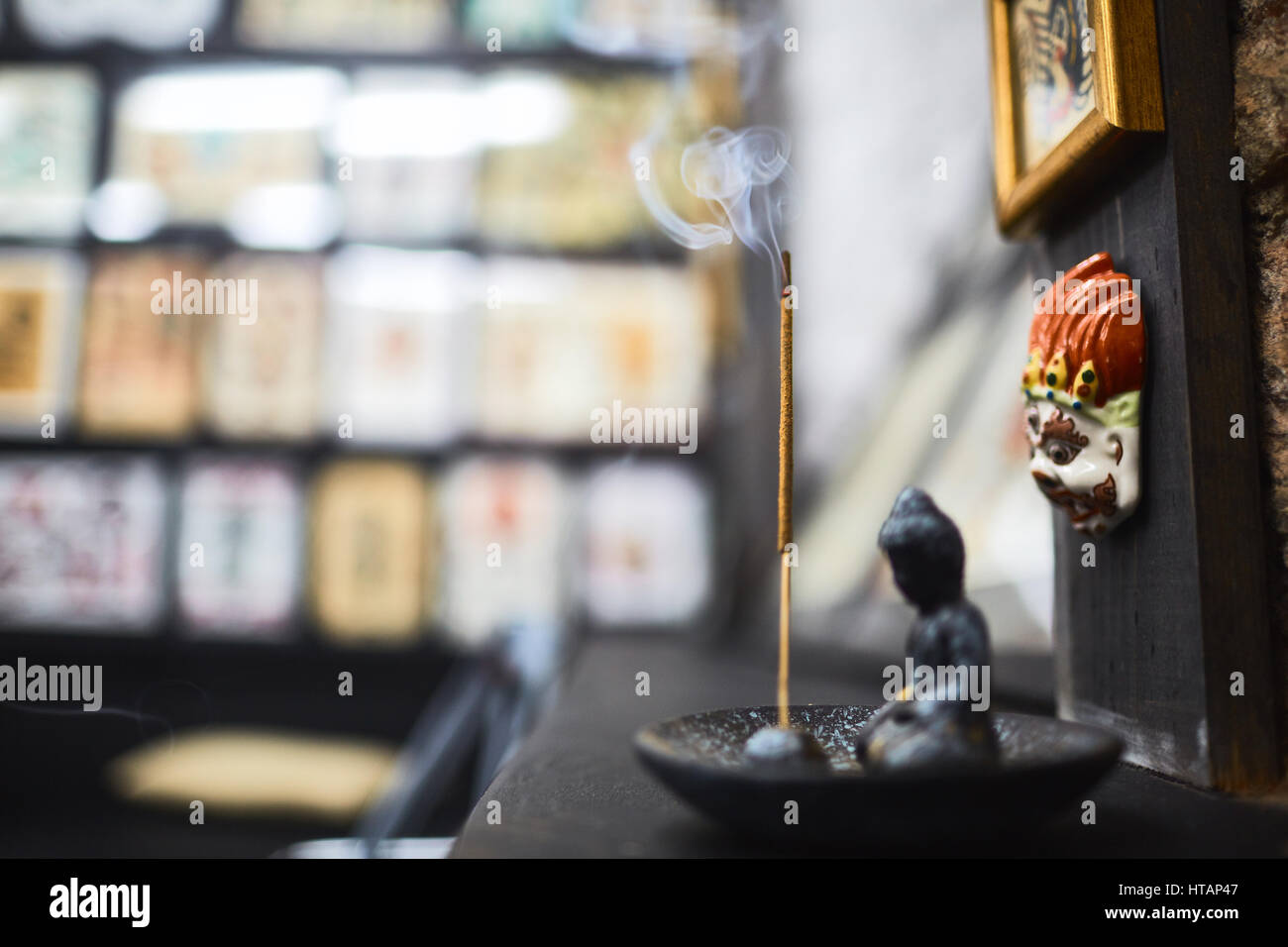 Objekte des Buddhismus geistigen Gottesdienst Stockfoto