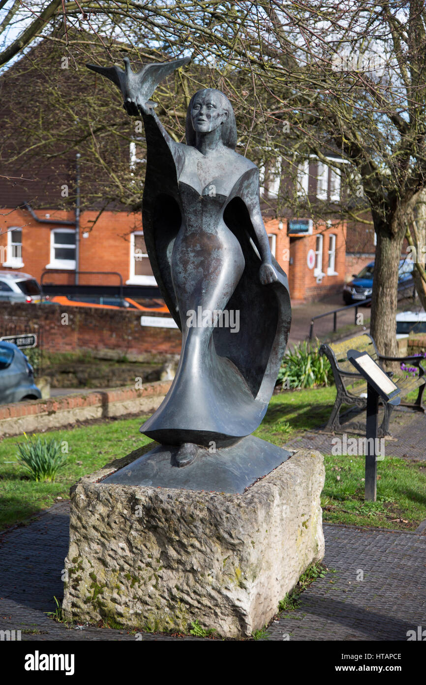 Allgemeine Ansicht von West Malling in Kent, Großbritannien. Stockfoto