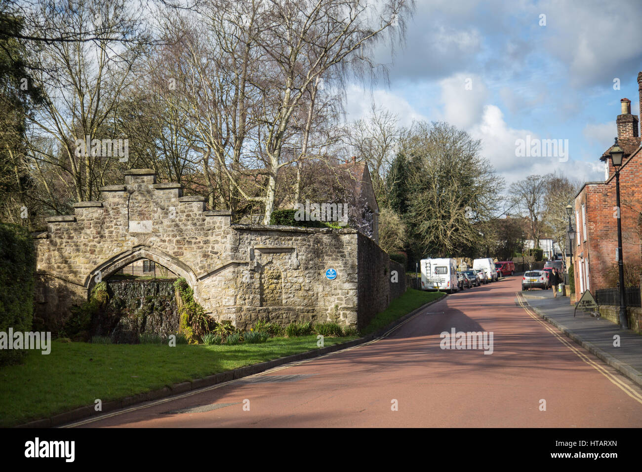 Allgemeine Ansicht von West Malling in Kent, Großbritannien. Stockfoto