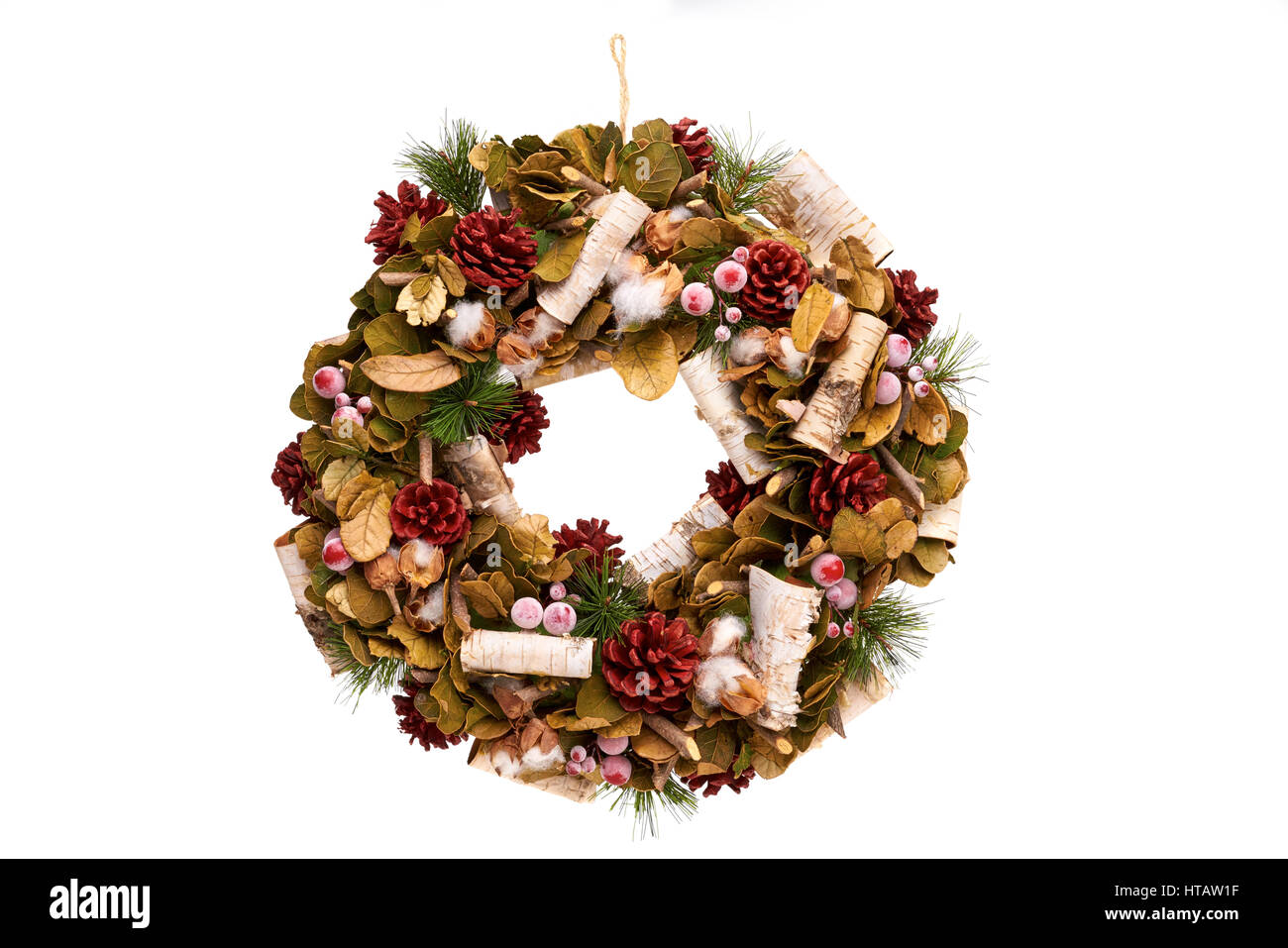 Wreath christmas xmas decorative Ausgeschnittene Stockfotos und -bilder -  Alamy