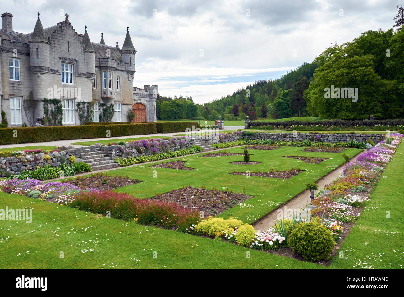 Balmoral Castle Estate, Aberdeenshire, North East schottischen Highlands. Stockfoto