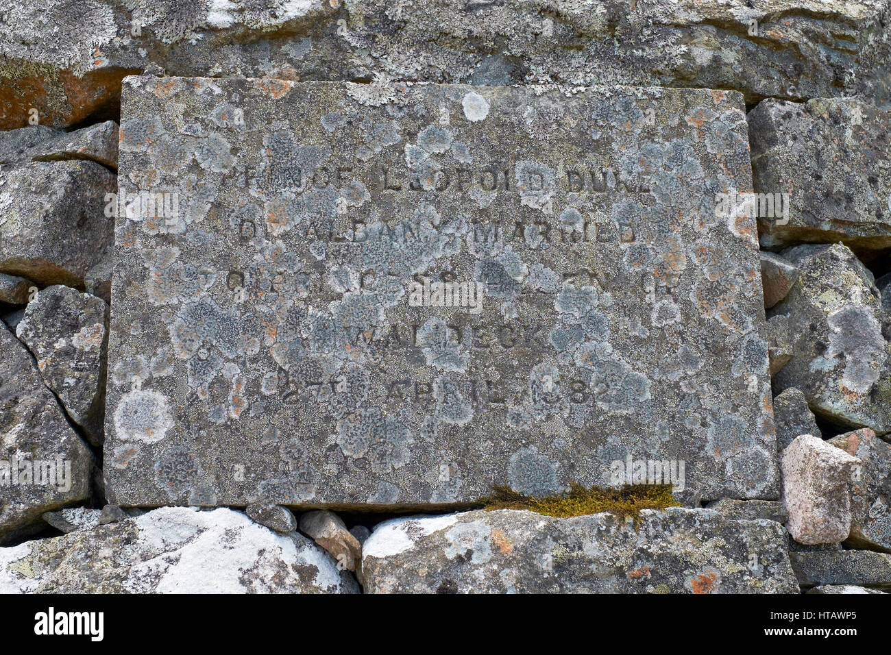 Prinz Leopold Cairn auf Balmoral Castle Estate, Aberdeenshire, North East schottischen Highlands. Stockfoto