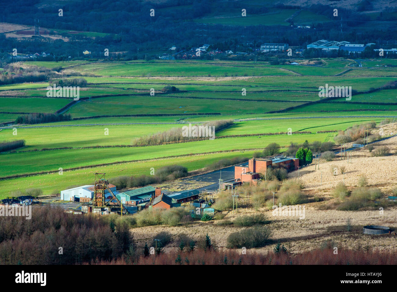 Ein Blick auf Tower Colliery, jetzt geschlossen, die Bergleute kaufte und unabhängig voneinander ausgeführt werden. South Wales, Australia Stockfoto