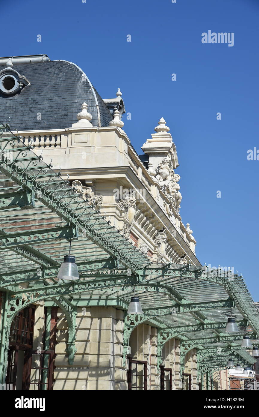 Schöne, zentrale Schiene Station, Frankreich Stockfoto