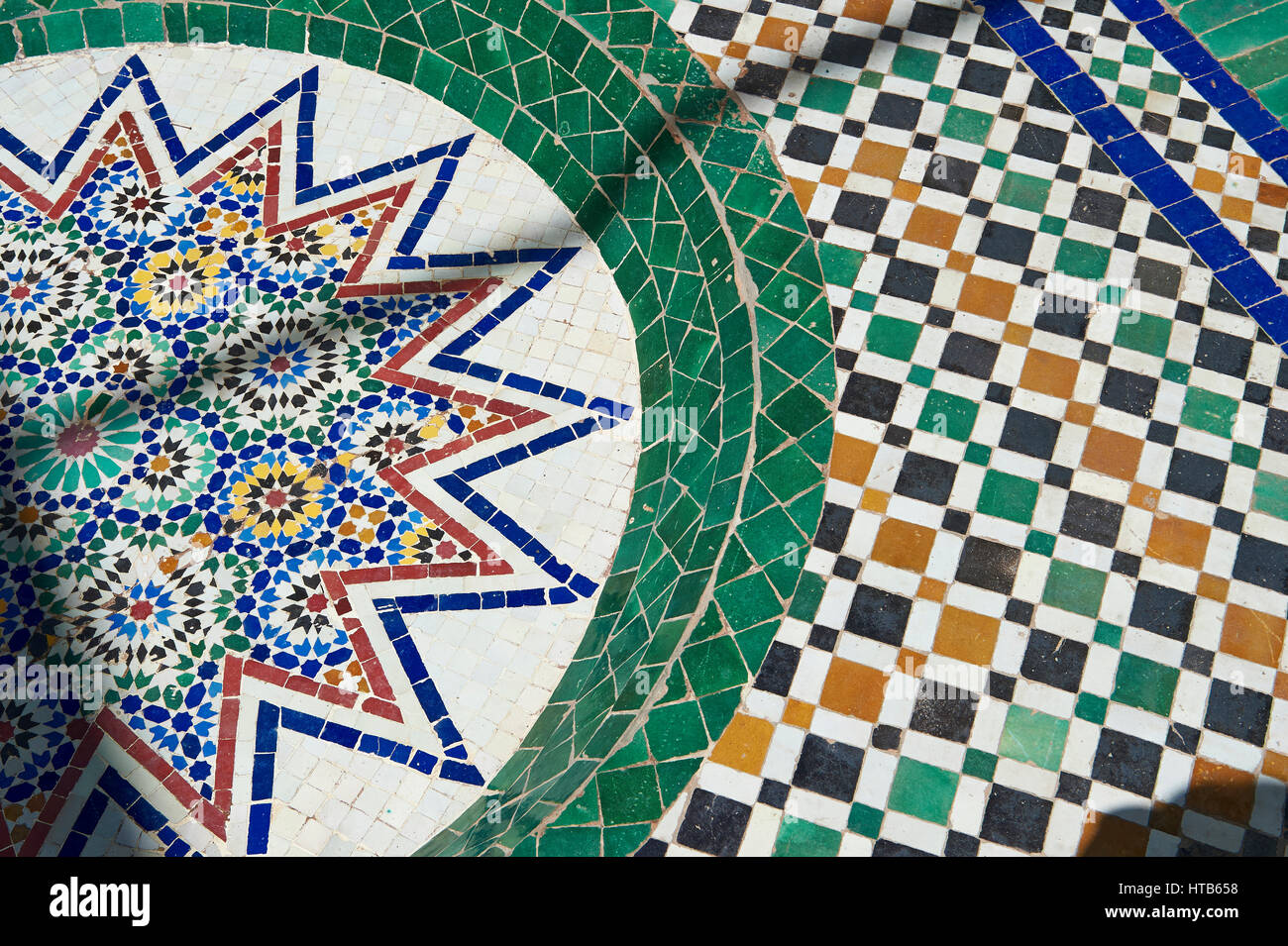 Fliesen Marrakesch Berber Arabesque Zallige Fliesen von Marrakesch Museum im