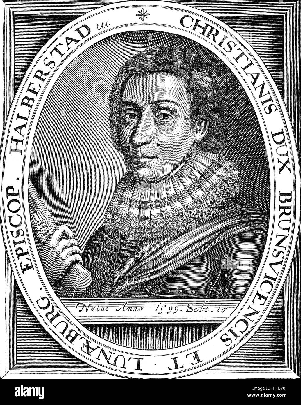 Christian der jüngere, 1599-1626, Herzog von Braunschweig-Lüneburg und Bischof von Halberstadt Stockfoto