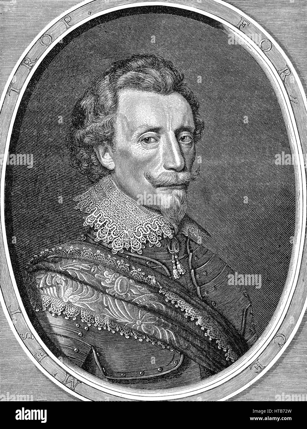 Graf Peter Ernst II von Mansfeld, 1580-1626, ein Söldner und militärischer Führer im Dreißigjährigen Krieg Stockfoto