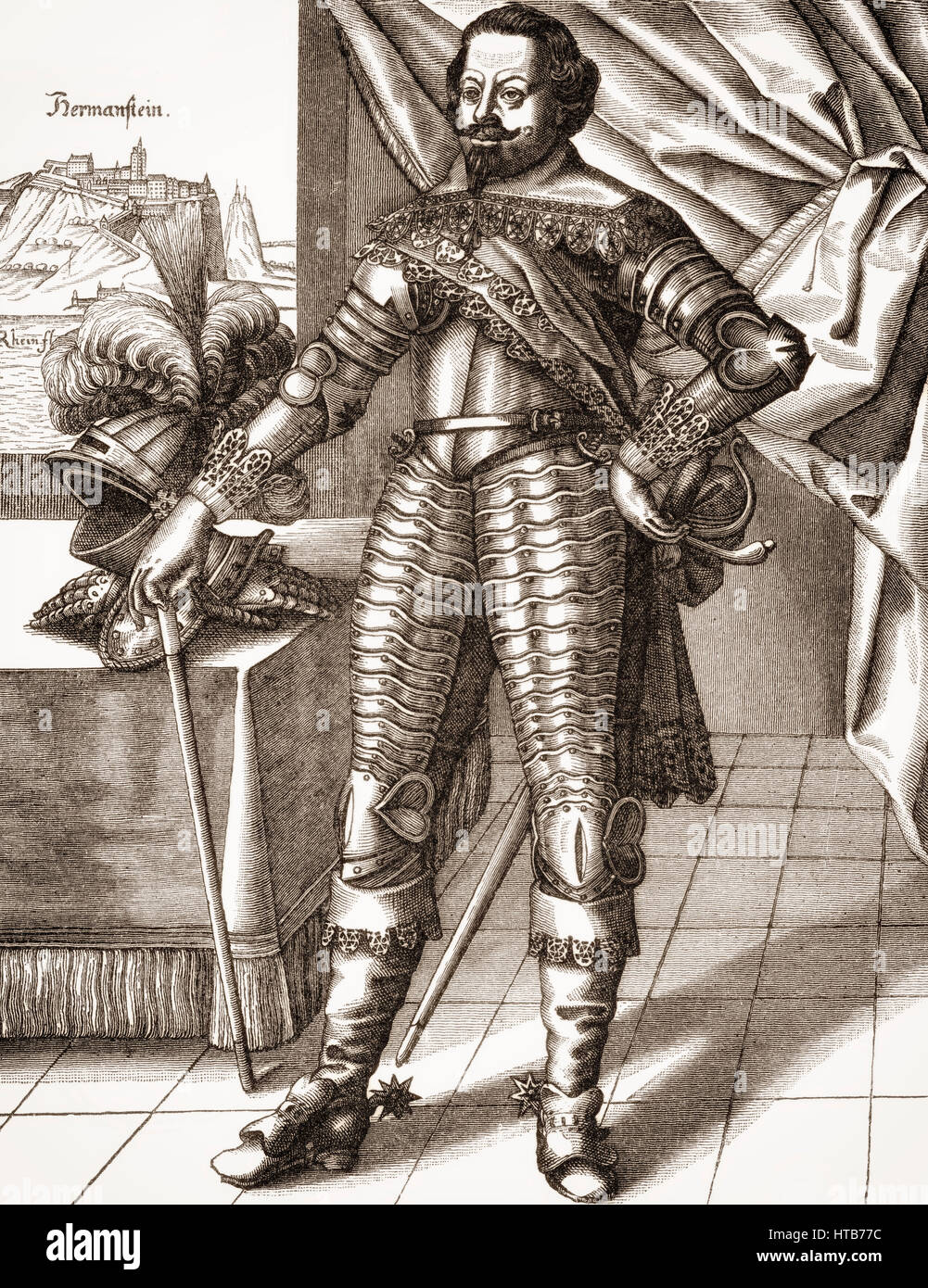 Graf Johann von Werth, Jan von Werth oder Jean de Werth, 1591-1652, Jan von Werth, deutscher General der Kavallerie im Dreißigjährigen Krieg Stockfoto