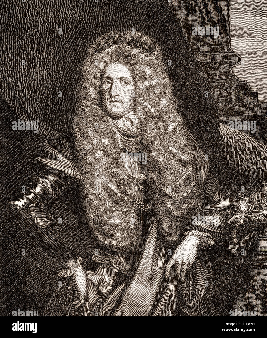 Karl VI., Karl VI., 1685-1740, Kaiser des Heiligen Römischen Reiches Stockfoto
