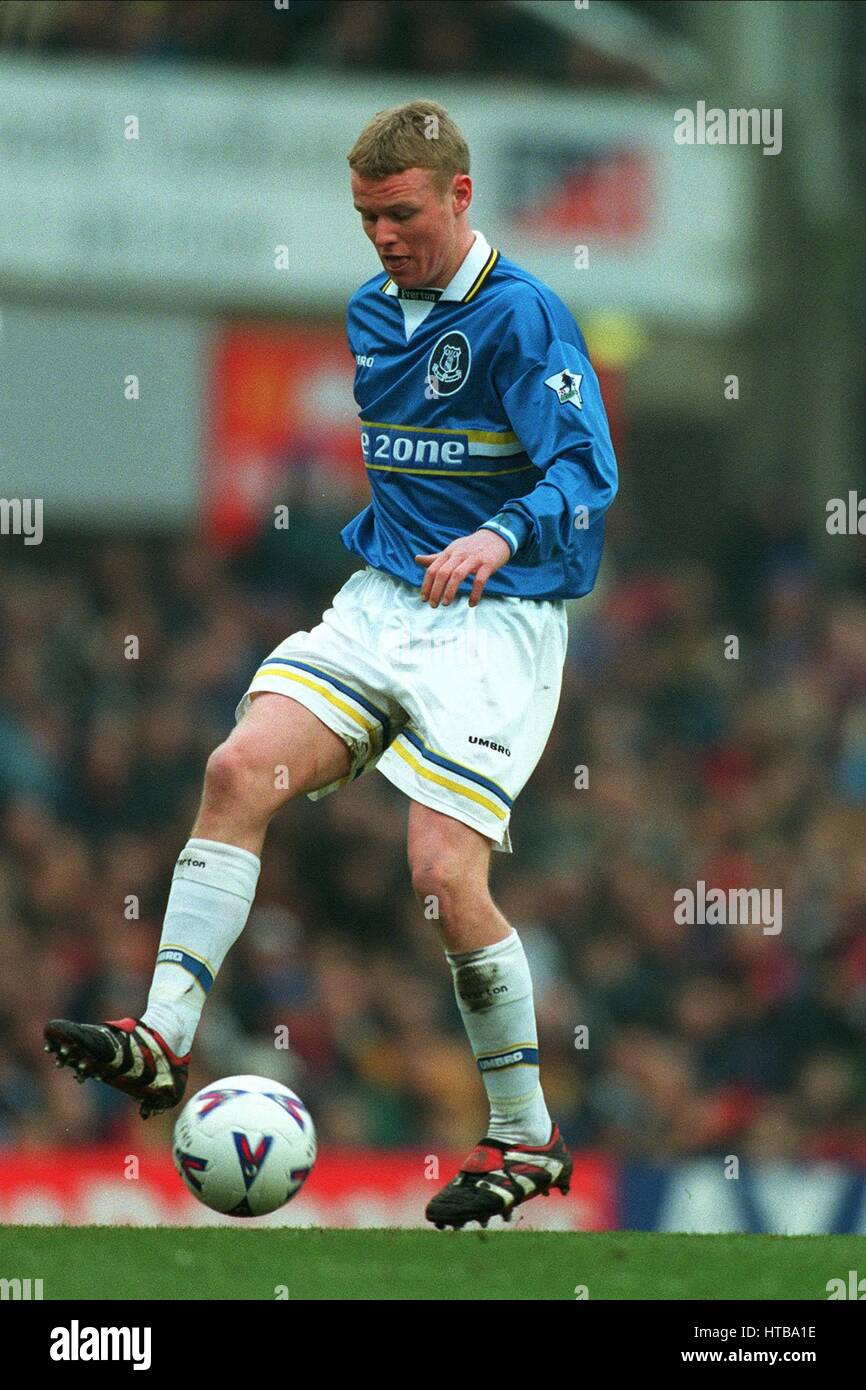 MICHAEL BALL. EVERTON FC 15. Februar 1999 Stockfoto