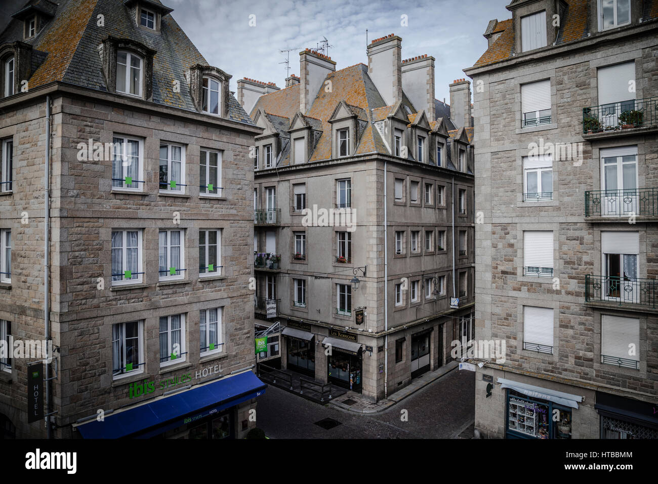 Die Intramuros - internen von Saint Malo. Bretagne, Frankreich Stockfoto