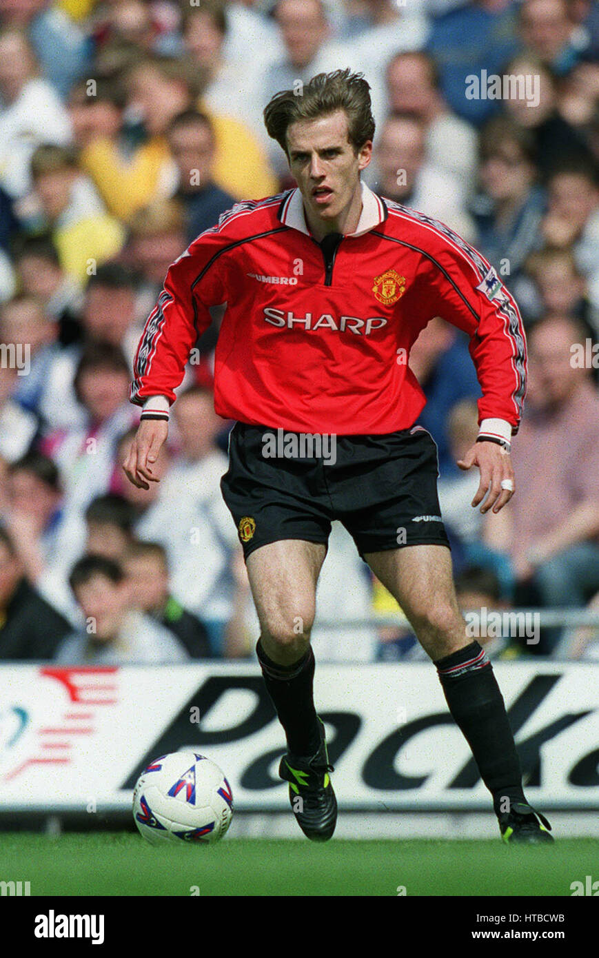 PHILIP NEVILLE MANCHESTER UNITED FC 26. April 1999 Stockfoto