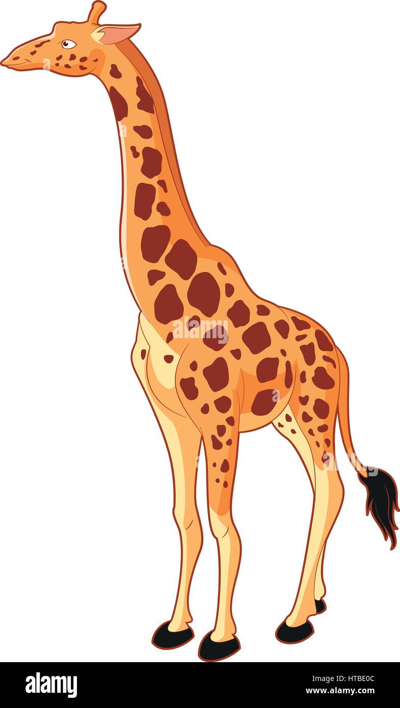 Giraffen cartoon-Stil Stock Vektor